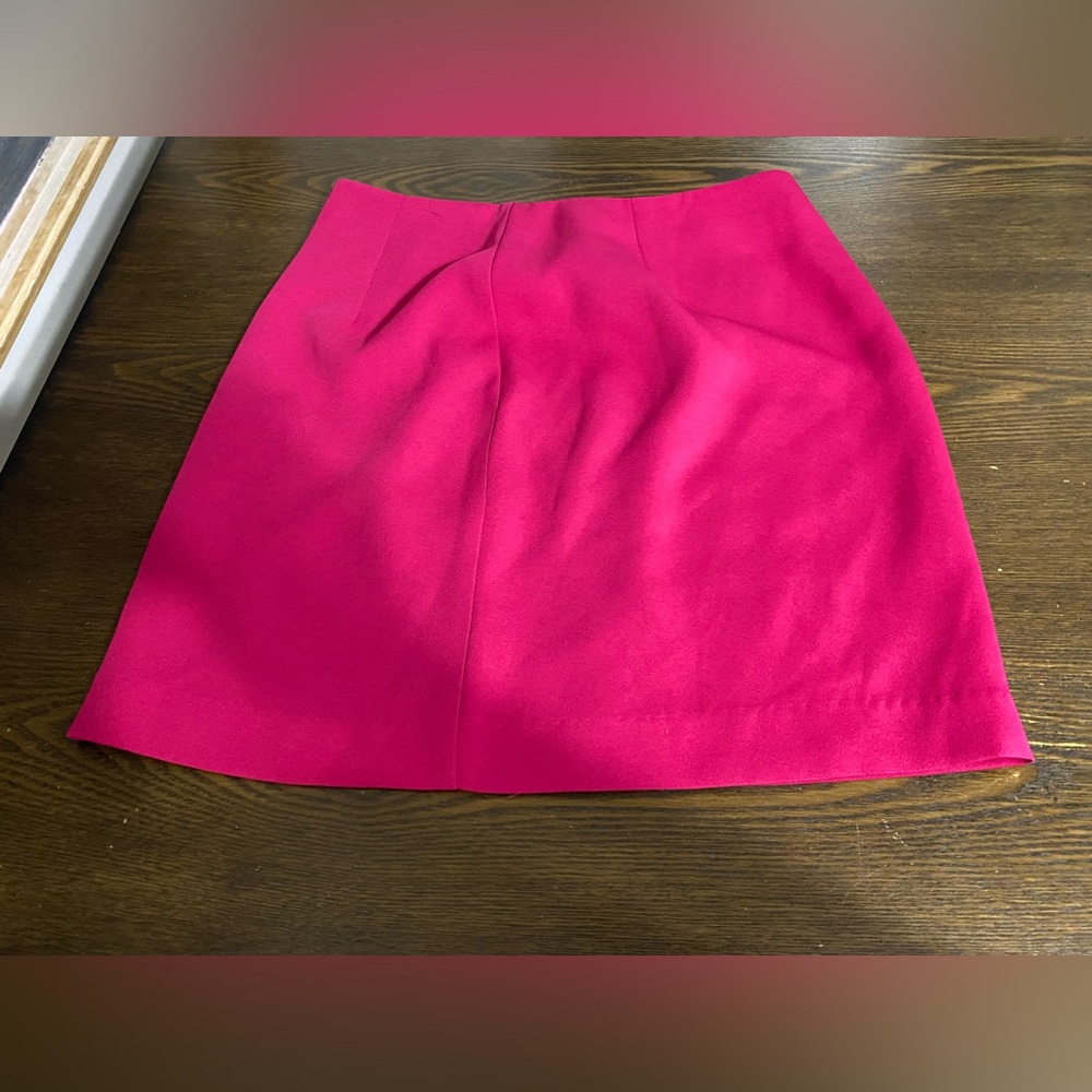 VINTAGE Gantos Hot Pink Pop of Color Mini Skirt Size 8